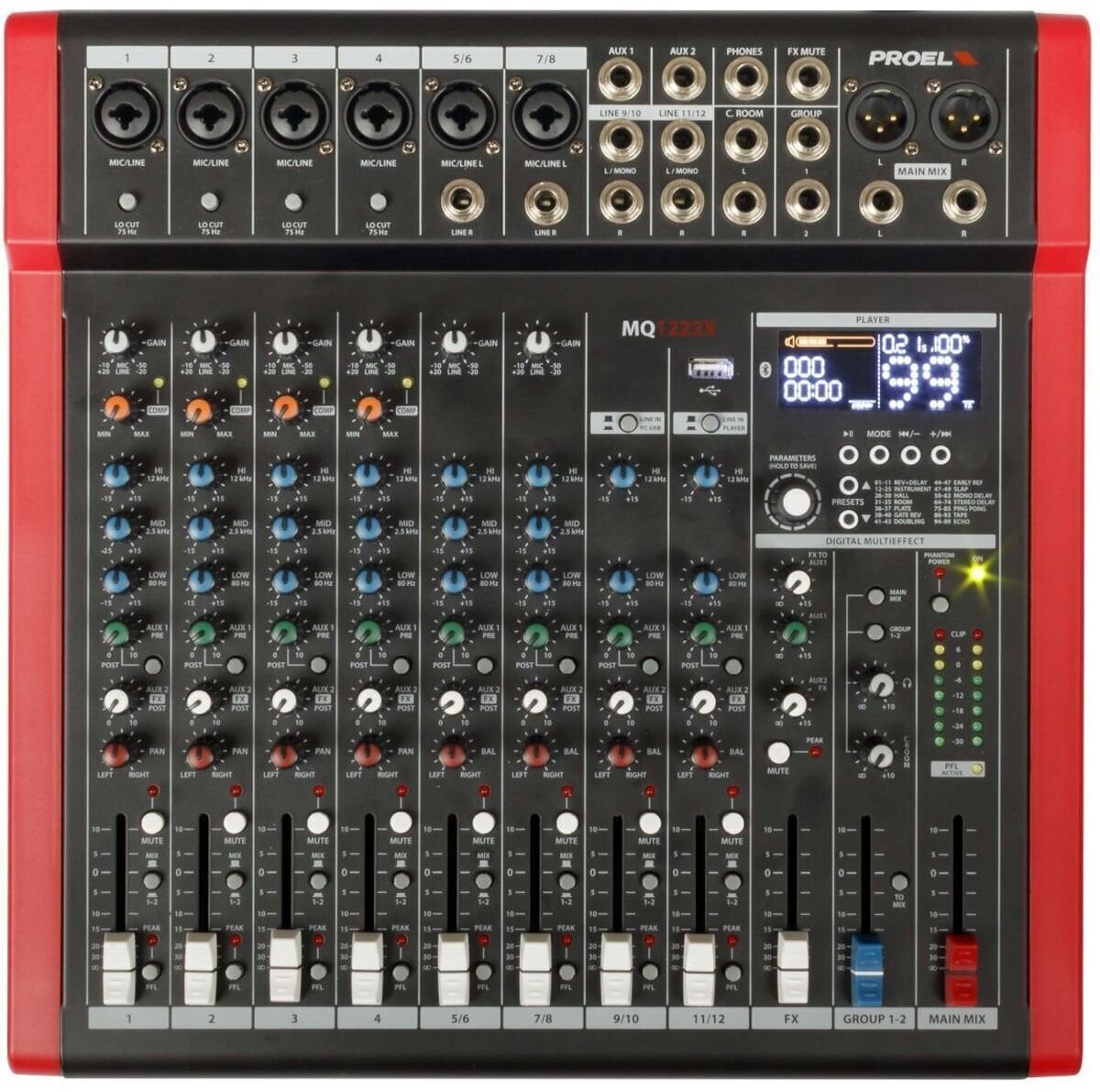 Table de mixage analogique PROEL MQ 1222X Table de mixage analogique