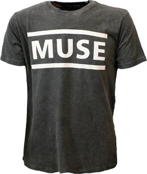 T-Shirt Muse Logo (Wash Collection) Black 2XL T-Shirt - 1