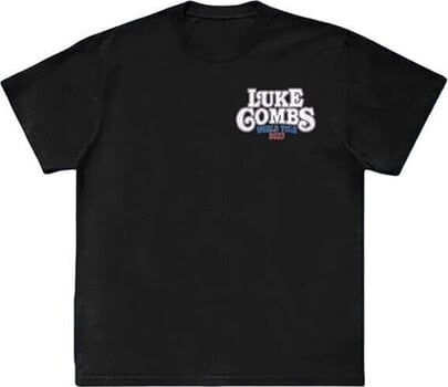 T-shirt Luke Combs Tour '23 Skull (Back Print & Ex-Tour) Black XL T-shirt - 1