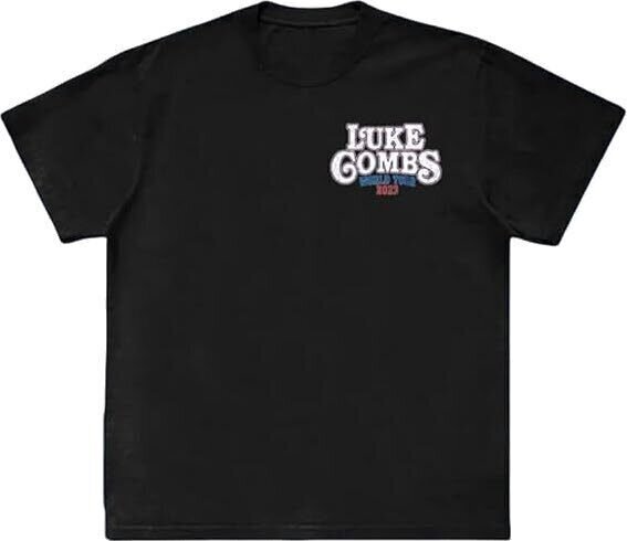 T-Shirt Luke Combs Tour '23 Skull (Back Print & Ex-Tour) Black 2XL T-Shirt