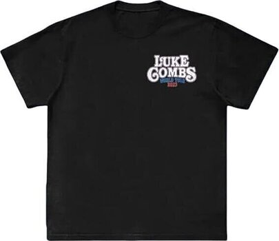 T-Shirt Luke Combs Tour '23 Skull (Back Print & Ex-Tour) Black 2XL T-Shirt - 1