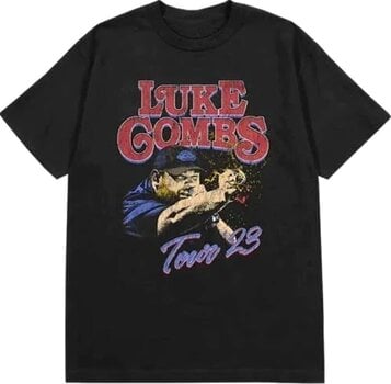 Camiseta de manga corta Luke Combs Tour '23 Smashing Beer (Back Print & Ex-Tour) Black S Camiseta de manga corta - 1