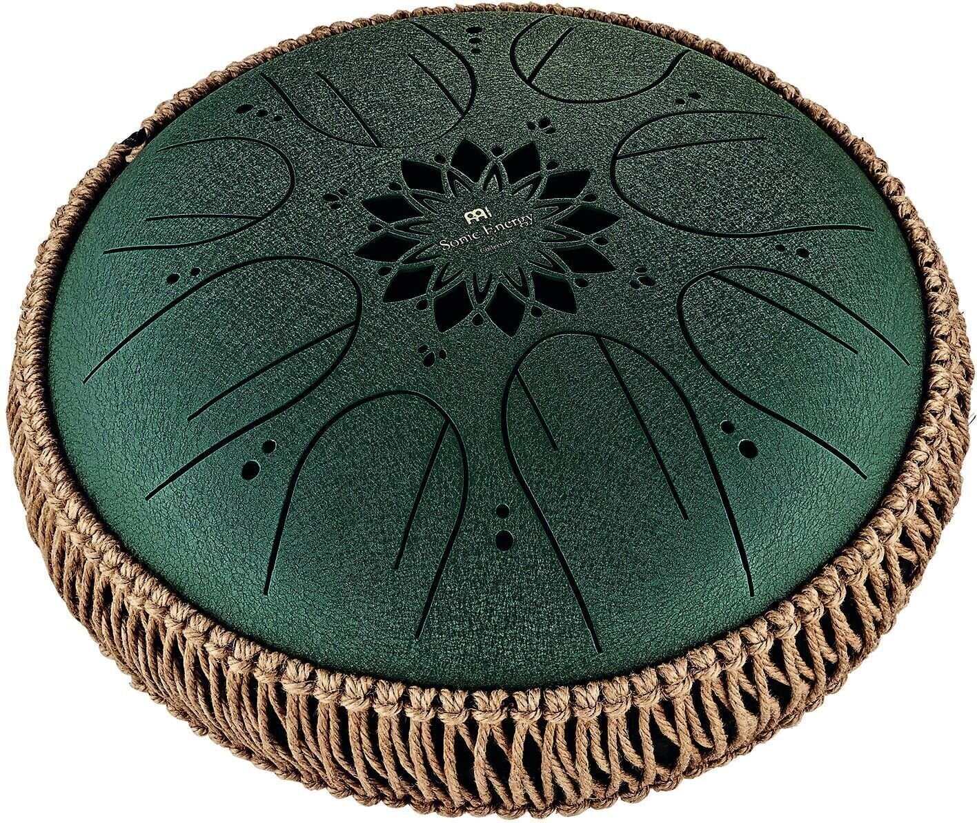 Tongue Drum Meinl Medium Octave Steel 10" F# Minor 432Hz Dark Green Tongue Drum