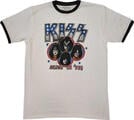 Kiss Alive in '77 Ringer White XL T-Shirt