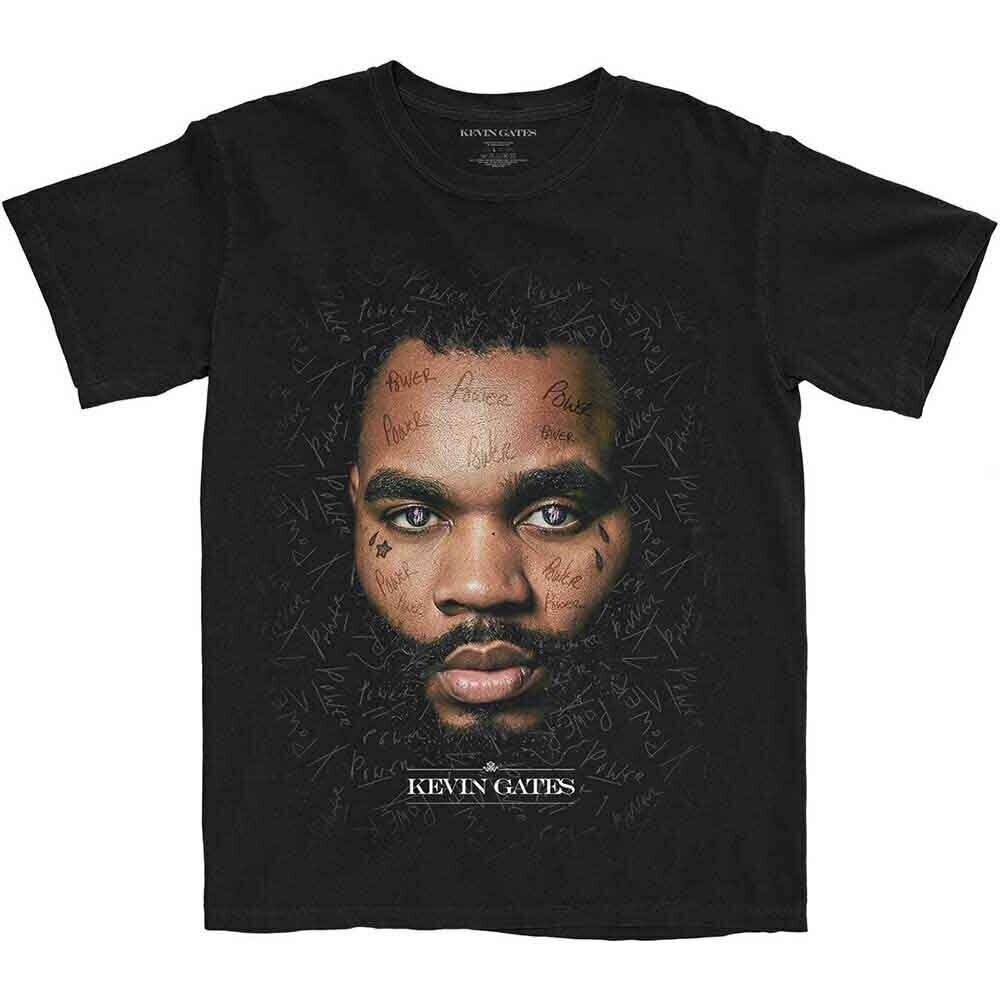 Camiseta de manga corta Kevin Gates Jumbo Power Black L Camiseta de manga corta