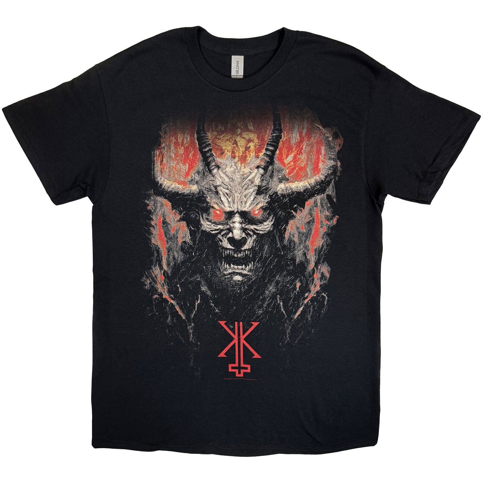 Marškinėliai Kerry King From Hell I Rise F&B (Back Print) Black XL Marškinėliai