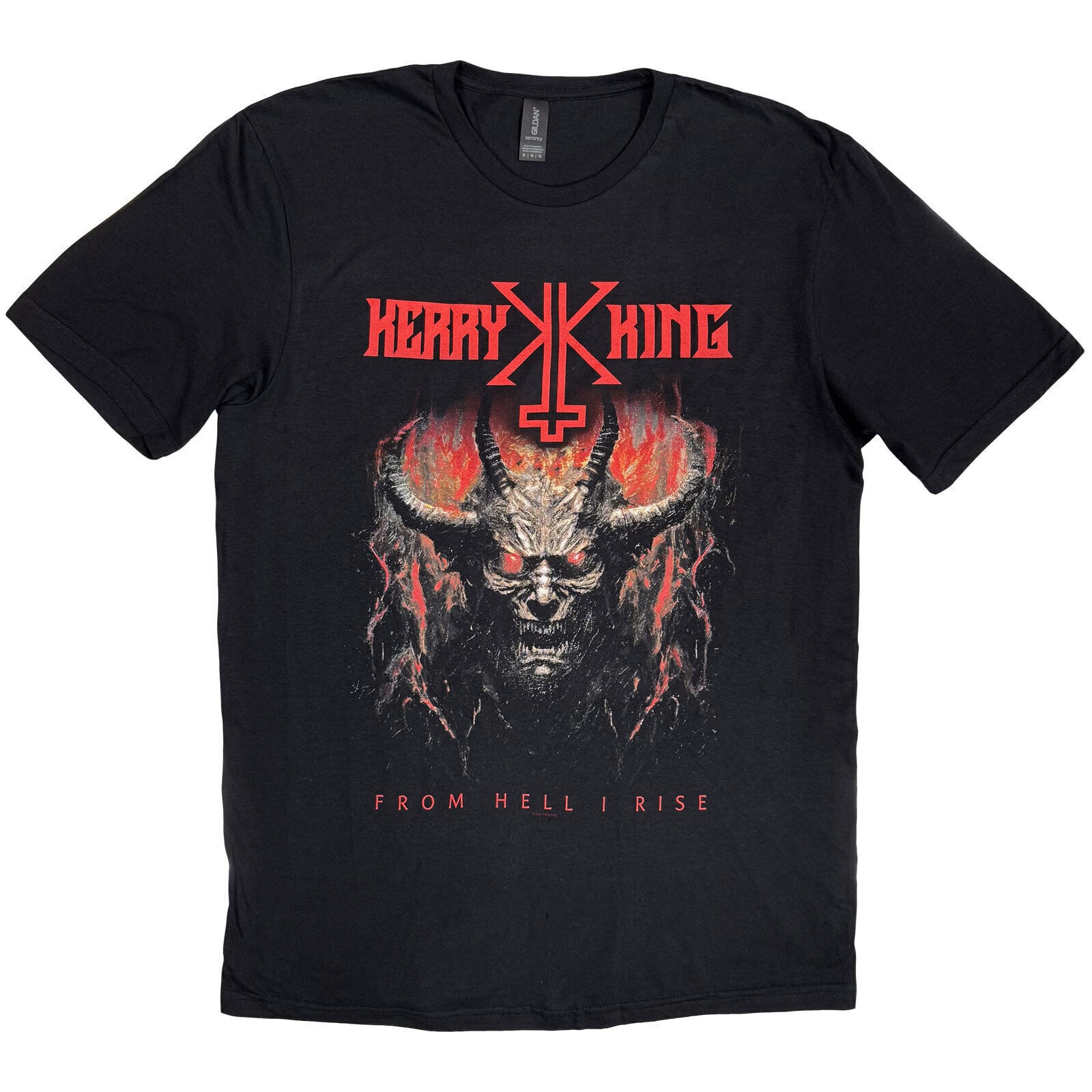 Camiseta de manga corta Kerry King From Hell I Rise Cover Black M Camiseta de manga corta