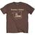 T-Shirt Kaiser Chiefs Everything Is Brilliant (Back Print) Chestnut Brown M T-Shirt