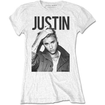T-shirt Justin Bieber Bold White XL Feminino T-shirt - 1