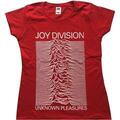 Joy Division Unknown Pleasures Red S Dámske Tričko