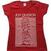 T-Shirt Joy Division Unknown Pleasures Red L Ladies T-Shirt