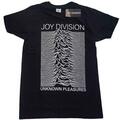 Joy Division Unknown Pleasures White On Black Black L T-shirt