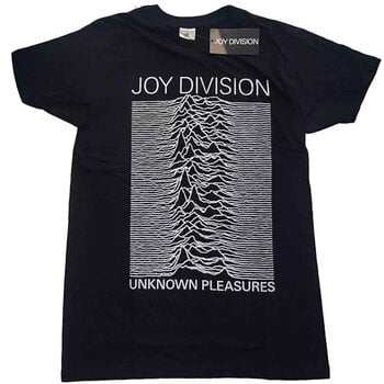 T-shirt Joy Division Unknown Pleasures White On Black Black 2XL T-shirt - 1