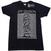 T-shirt Joy Division Unknown Pleasures White On Black Black 2XL T-shirt