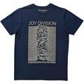 Joy Division Unknown Pleasures FP Denim Blue M Skjorta