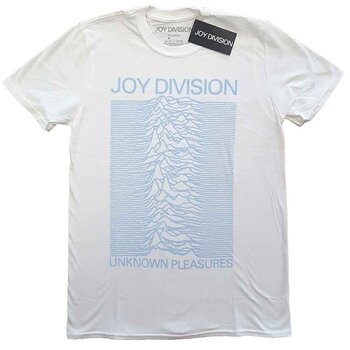 Shirt Joy Division Unknown Pleasures Blue on White White M Shirt - 1