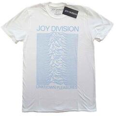 T-Shirt Joy Division Unknown Pleasures Blue on White White 2XL T-Shirt