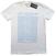 T-Shirt Joy Division Unknown Pleasures Blue on White White 2XL T-Shirt
