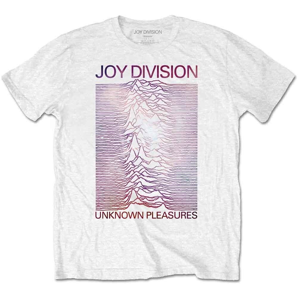 T-Shirt Joy Division Space - Unknown Pleasures Gradient White L T-Shirt