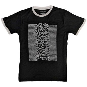 Skjorte Joy Division Unknown Pleasures (Back Print) Ringer Black XL Skjorte - 1
