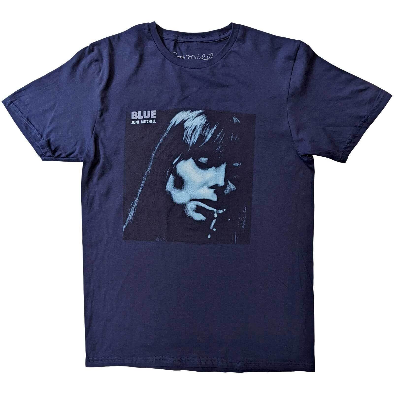 T-Shirt Joni Mitchell Blue Navy Blue XL T-Shirt