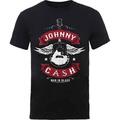 Johnny Cash Winged Guitar Black XL T-Shirt