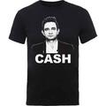 Johnny Cash Straight Stare Black M Риза