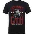 Johnny Cash Man In Black Black L T-Shirt