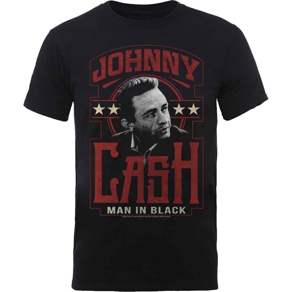 Skjorte Johnny Cash Man In Black Black S Skjorte