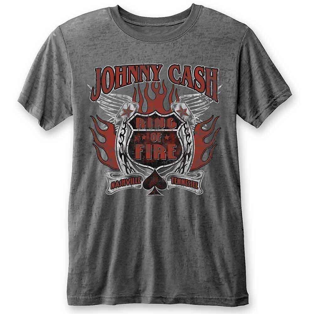 Сорочка Johnny Cash Ring of Fire Burnout Charcoal Grey S Сорочка