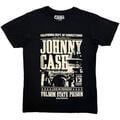 Johnny Cash Prison Poster Carbon Black XL T-Shirt