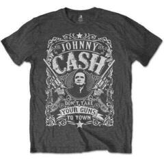 Camiseta de manga corta Johnny Cash Don't take your guns to town Charcoal Grey S Camiseta de manga corta