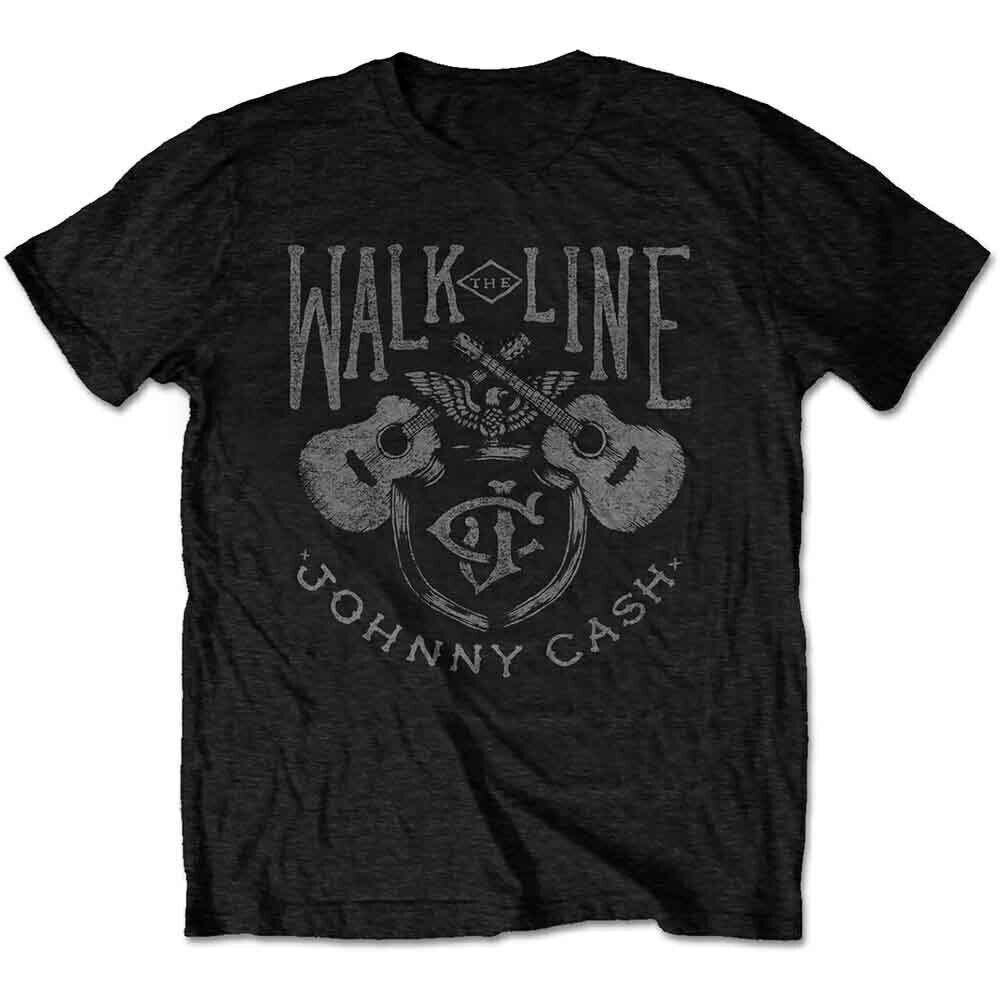 T-Shirt Johnny Cash Walk The Line Black L T-Shirt