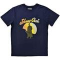 Johnny Cash Walking Guitar Navy Blue XL T-Shirt