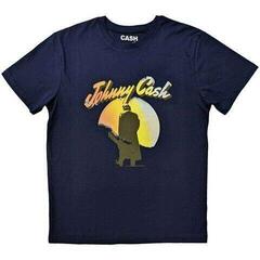 T-shirt Johnny Cash Walking Guitar Navy Blue 2XL T-shirt