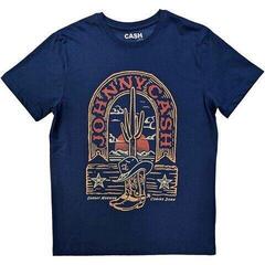 T-shirt Johnny Cash Sunday Morning Denim Blue 2XL T-shirt