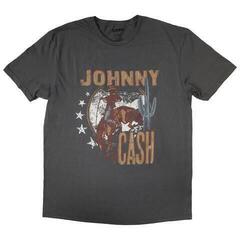 T-shirt Johnny Cash Cowboy Charcoal Grey 2XL T-shirt
