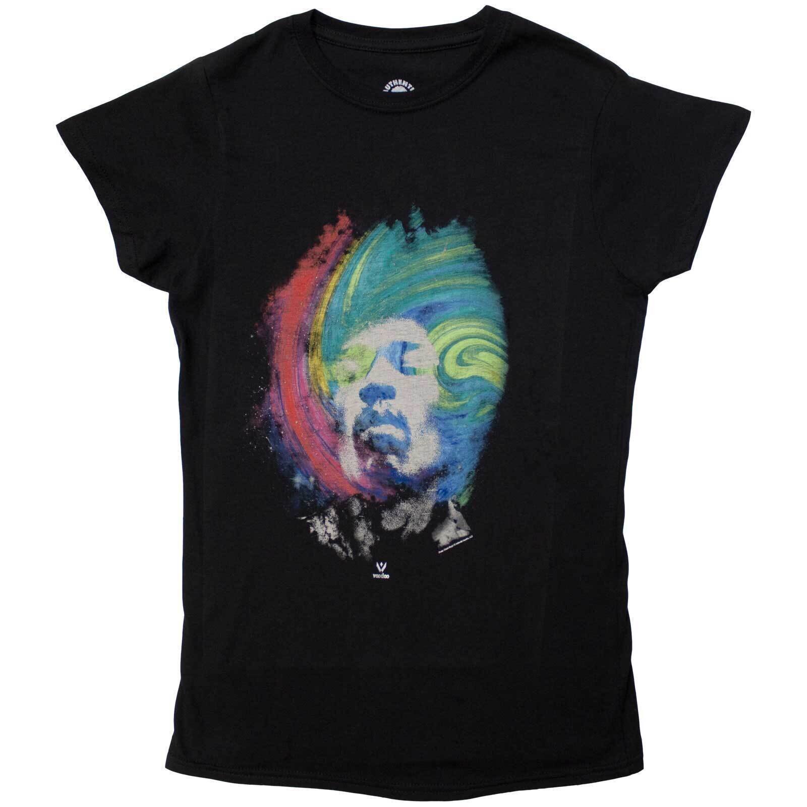 T-shirt Jimi Hendrix Galaxy Black L Feminino T-shirt