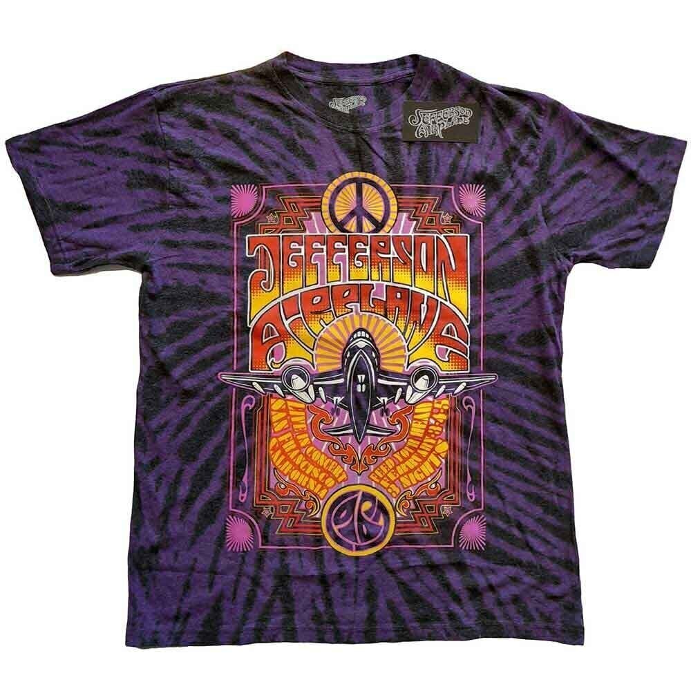 T-särk Jefferson Airplane Live in San Francisco, CA (Wash Collection) Purple S T-särk