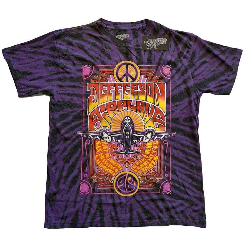 T-Shirt Jefferson Airplane Live in San Francisco, CA (Wash Collection) Purple M T-Shirt
