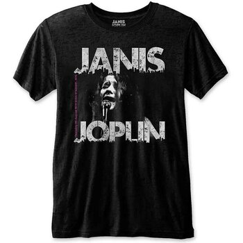 T-särk Janis Joplin Shea '70 Black L T-särk - 1