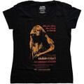 Janis Joplin Madison Square Garden (Soft Hand Inks) Black L Ladies T-Shirt