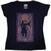 T-shirt Janis Joplin Paisley & Flowers Frame (Soft Hand Inks) Navy Blue M Feminino T-shirt