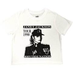 T-Shirt Janet Jackson Rhythm Nation White M Ladies T-Shirt