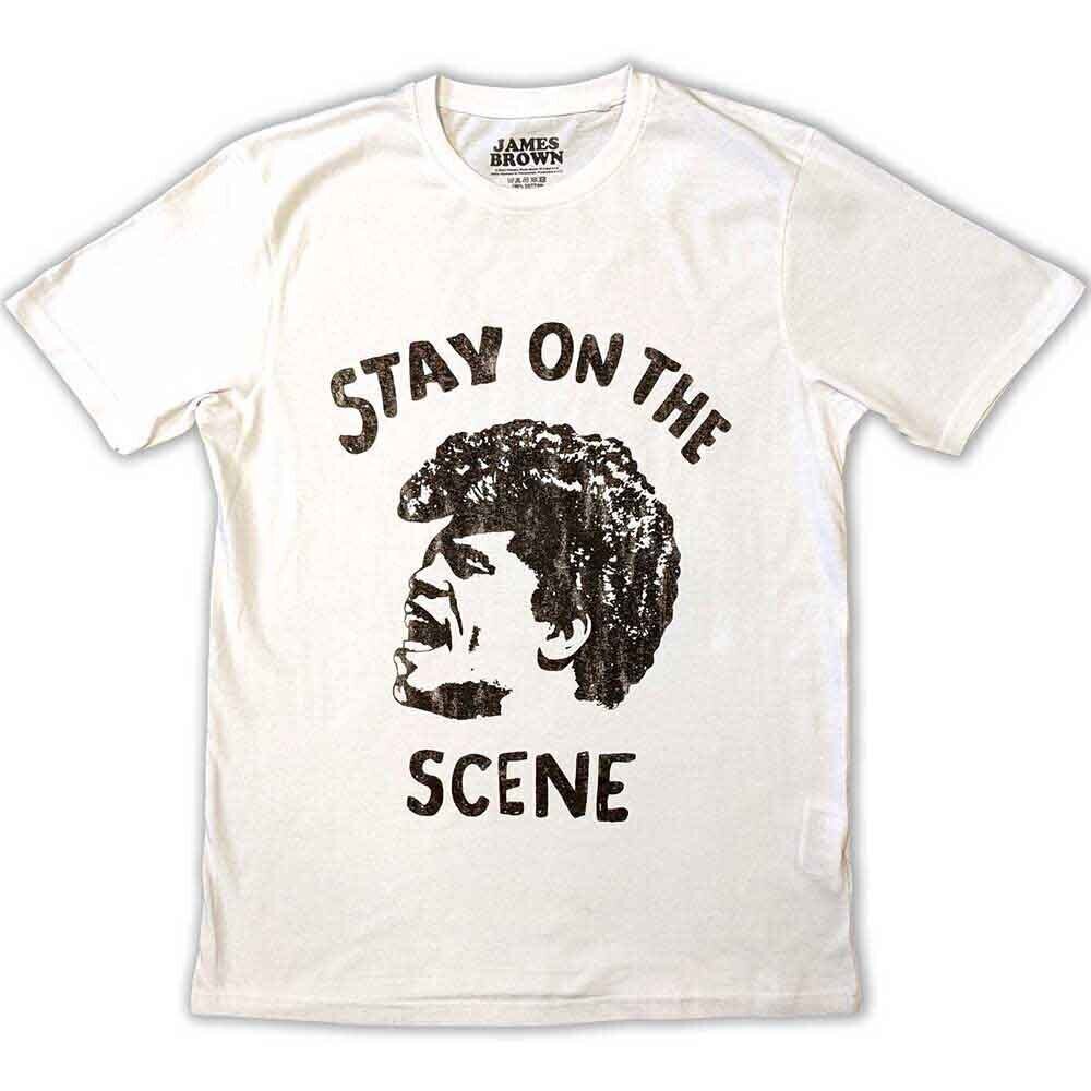 T-shirt James Brown Stay On The Scene White XL T-shirt