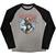 T-särk Iron Maiden Trooper Burst Raglan Black & Grey XL T-särk