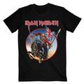 Iron Maiden Euro Tour (Back Print) Black XL T-Shirt