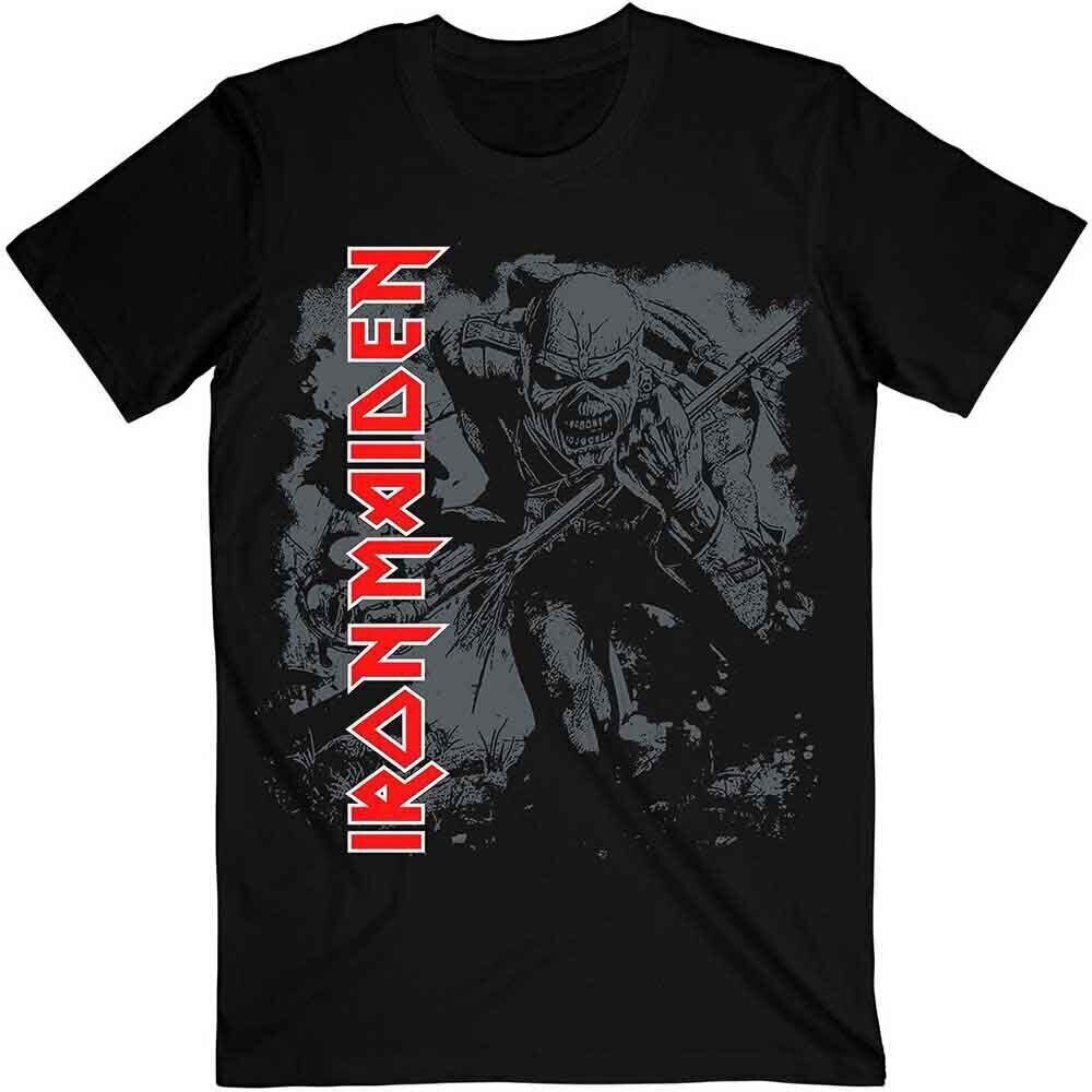T-shirt Iron Maiden Hi-Contrast Trooper Black 2XL T-shirt