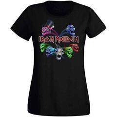 T-shirt Iron Maiden Legacy of the Beast Live Album Skulls (Back Print) Black L Feminino T-shirt