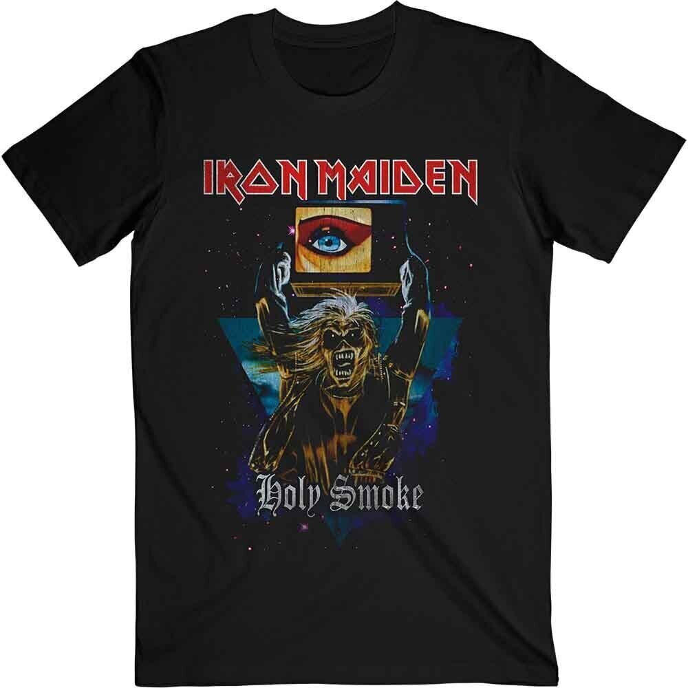 T-Shirt Iron Maiden Holy Smoke Space Triangle Black M T-Shirt